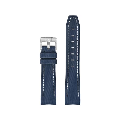 [LOKLNEYK] 20mm�A�[�N�[�qTPU�S�������x���g�ɓK������Omega X Swatch�A��Moon Swatch(Royal blue white)