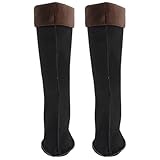 Healvian Calcetines Térmicos para Botas de Lluvia para Hombre Forro Polar Cálido y Grueso Talla 43-44 Diseño Alto para Invierno Forros Impermeables para Exteriores y Senderismo