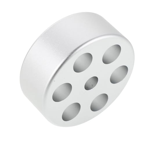 Mikinona Stabilizzatore di Peso per Giradischi in Lega di Alluminio Argento, Morsetto Antivibrazione per Dischi in Vinile, Accessorio per Dj e Uso Domestico Controllo Avanzato