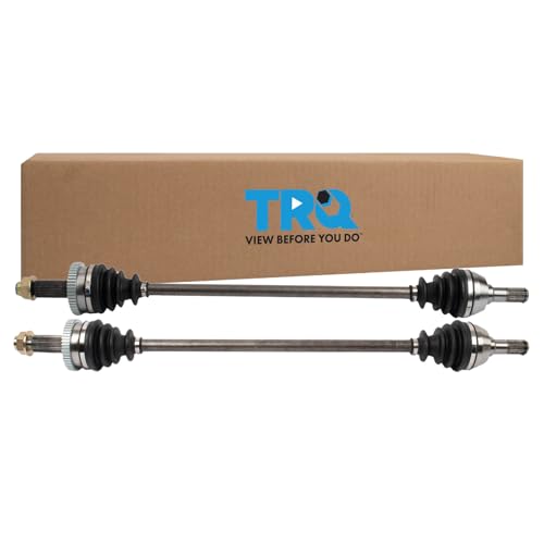 Image of TRQ Rear Driver and Passenger Side CV Axle Assembly Set 2 Piece Compatible with 2016-2017 Kia Sorento AWD 2018 Sorento AWD