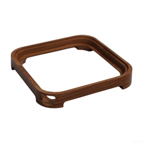 Mixabloem Soporte de refrigeración de madera mejorado para Mac, ventilación mejorada y botón de encendido fácil, elegante soporte de escritorio para espacio de trabajo, 13,5 x 13,5 x 2 cm (nueces)