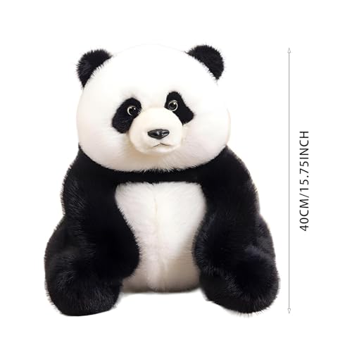 Peluche panda assis taille L pour decoration de chambre de bebe - 3