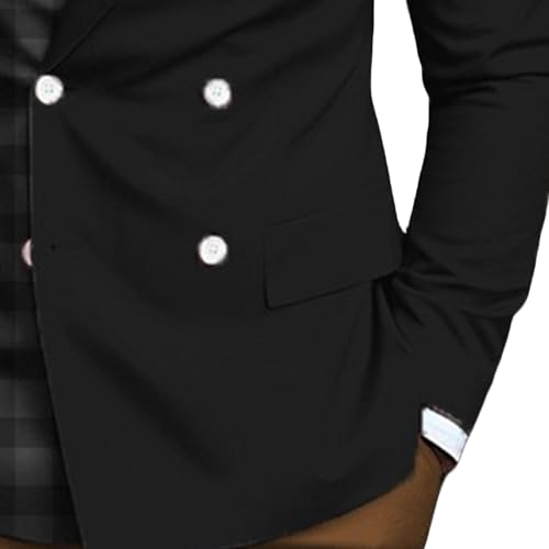 Men Slim Fit Tuxedo Suit Double Breasted Suits for Men Wedding Prom Match Color Groom Tux Tuxedo Blazer3