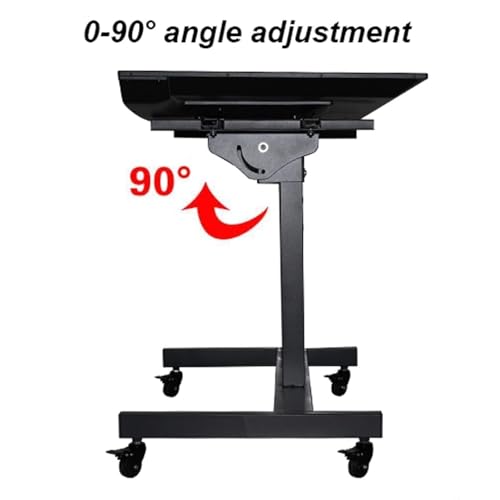 Soporte móvil para TV de piso con ruedas ajustable 0-90° miniatura 4