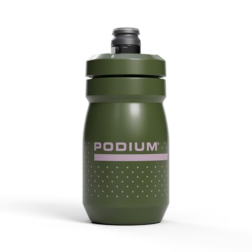 CamelBak Podium, borraccia per bicicletta, da 425 ml, facile da spremere, adatta alla maggior parte delle gabbie per bici, Deep Fern