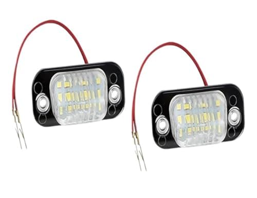 Luces blancas para matrícula de VW Golf Mk3 y Polo 3 sin error canbus