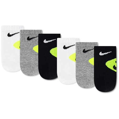 Calcetines Nike tobilleros para bebé con ajuste elástico suave en pack de 6