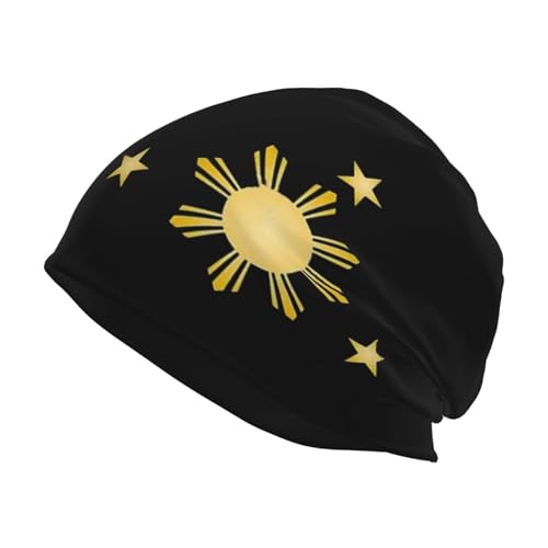 HDAODNM Philippines Beanie Hat Filipino Beanie Cap Philippines Flag Knit Beanies Knit Cap for Women Men Outdoor