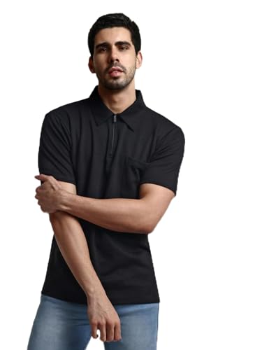 Image of GRECIILOOKS T-Shirt | Regular Fit Polo T-Shirt for Men | Plain T Shirt | Casual T Shirt for Men | Men's T Shirt | Stylish Men's T Shirts | Half Sleeve T Shirt