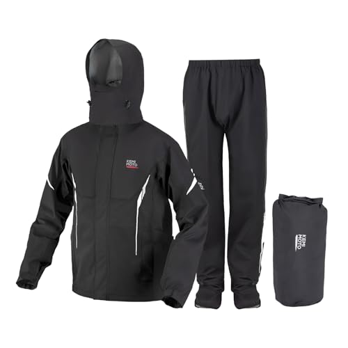 KEMIMOTO Rain Suit for Men Motorcycle Rain Gear Waterproof Powersports Heavy-duty Rain Gear