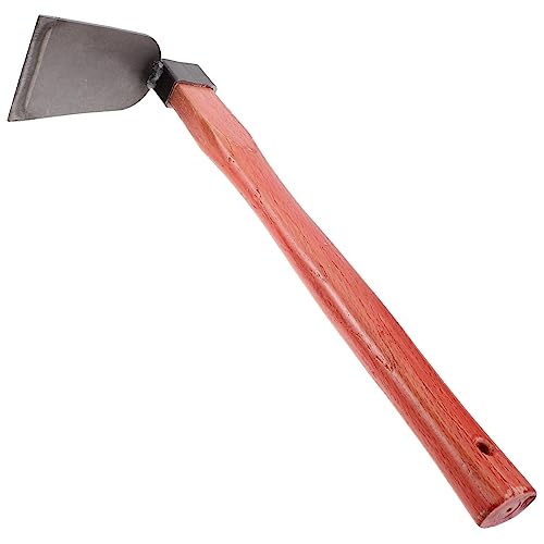 CIYODO Lightweight Sturdy Gardening Hoe with Wooden Handle Versatile Garden Tool for Digging Weeding and Soil Loosening for Flower and Vegetable Gardens