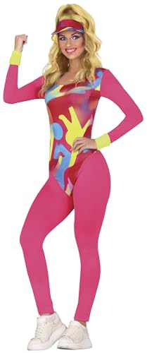 FIESTAS GUIRCA 90er Jahre Roller Girl Karneval Kostüm Damen – Rosa Püppchen 80er Jahre Outfit Damen – Rollschuh 80er Trainingsnzug Damen Größe...