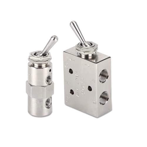 Valve pneumatique TAC-3P à bouton à bascule pour stopper les fuites d'air comprimé