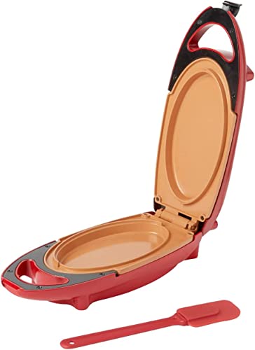 Unibos Ceramic Omelette Maker Non Stick Copper Infused Healthy Grills Cooks Top Bottom