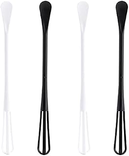 4 Pcs Mini Wire Kitchen Whisks Egg Stirrer Balloon Whisk Utensil for Blending Whisking Beating Frothing Stirring Cooking Baking Kitchen