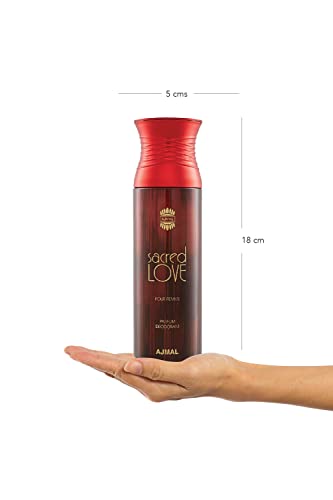 Ajmal Tempest Concentrated Perfume Oil Floral Alcohol-free Attar 12ml for Unisex and Sacred Love Deodorant Floral Musky Fragrance 200ml for Women FREE - Image 4