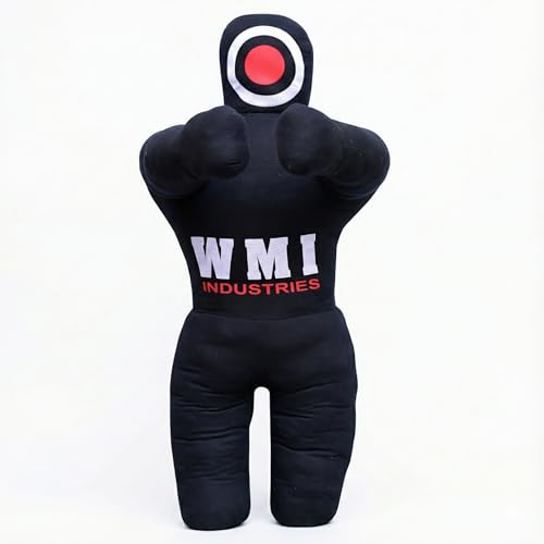 MMA BJJ Dummy for Kids, Made with Durable Canvas for Training and Practice, 40 inch Size, Unfilled (Black)