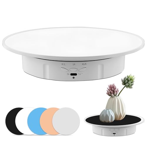 Electric Turntable Rotating Plate for Cake & Decoration, Automatic Turntable for Food Photography & Videography, Cake Stand Rotatable