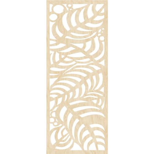 Image of 13 3 /8 inchW x 34 3 /8 inchH x 3 /8 inchT Mills Decorative Fretwork Wood Wall Panels, Birch