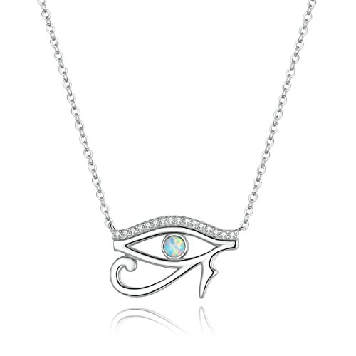 Collier ras du cou œil d'Horus, votre amulette de sérénité argent