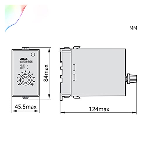 Relais temporisé de type transistor JS14A avec commutation haute précision 24V 220V