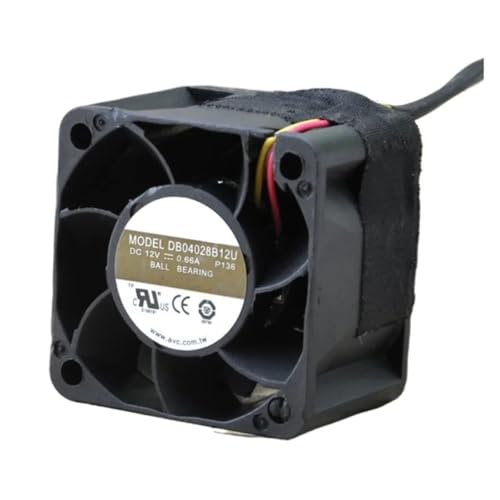 Ventilateur de refroidissement 40mm 12V 0.66A robuste à roulement durable