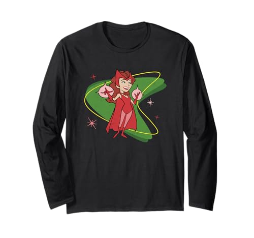 T-shirt Wanda Scarlett Witch 50s Marvel WandaVision vintage manches longues femme