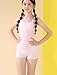 FEOYA Girls Tank Top with Shelf Bras Cotton Sleeveless Camisole Padded Lightweight Tank Top Breathable Comfortable Training Camisole Bra for Teenage Girls Age 9-10 2Pack