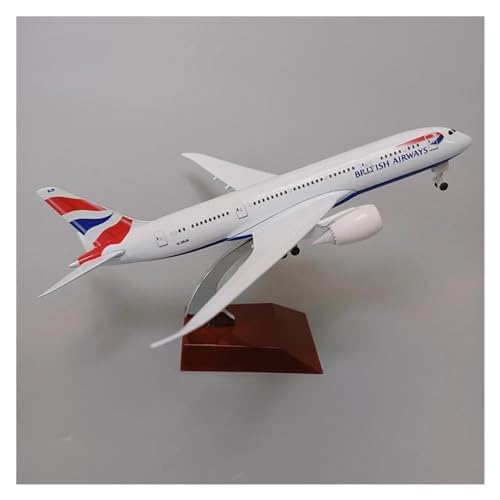 Modelo de avión Boeing 787 de British Airways en miniatura coleccionable de 20cm 6