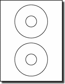 200 Label Outfitters® White Matte CD/DVD Labels - 2 Per Sheet - 4.5" Diameter