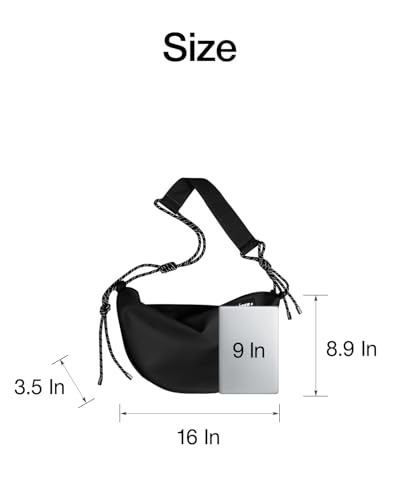 Nylon Crescent Crossbody Bags Shoulder Bag for Women Men Sling Bag with Zipper Adjustable Strap Lightweight Purse everyday3