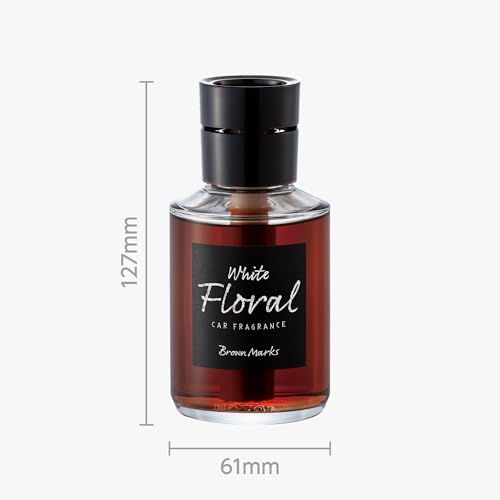 Image of CARALL Brown Marks Liquid White Floral Car Air Freshener (160ml)