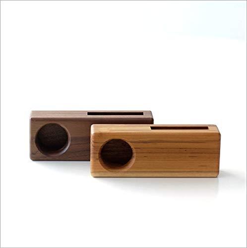Amazon.co.jp: スマホスピーカー 電源不要 木製 置くだけ Wood