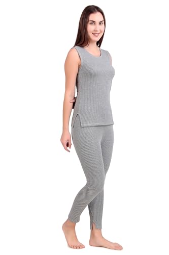 Image of HAP Women's Quilted Thermal Set : Sleeveless Top + Trouser