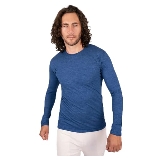 Men's Alpaca Wool Long Sleeve Shirt: 160 Ultralight