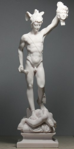 Estatua de mármol fundido Perseus con Cabeza de Medusa 13.4'' miniatura 2