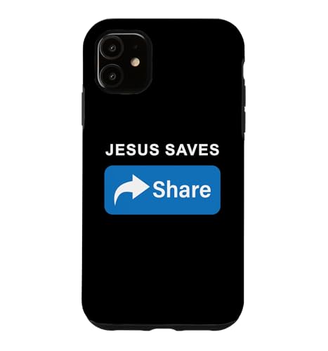 Jesus Saves! Share! Minimal Text Evangelism Gospel �X�}�z�P�[�X iPhone 11 �p