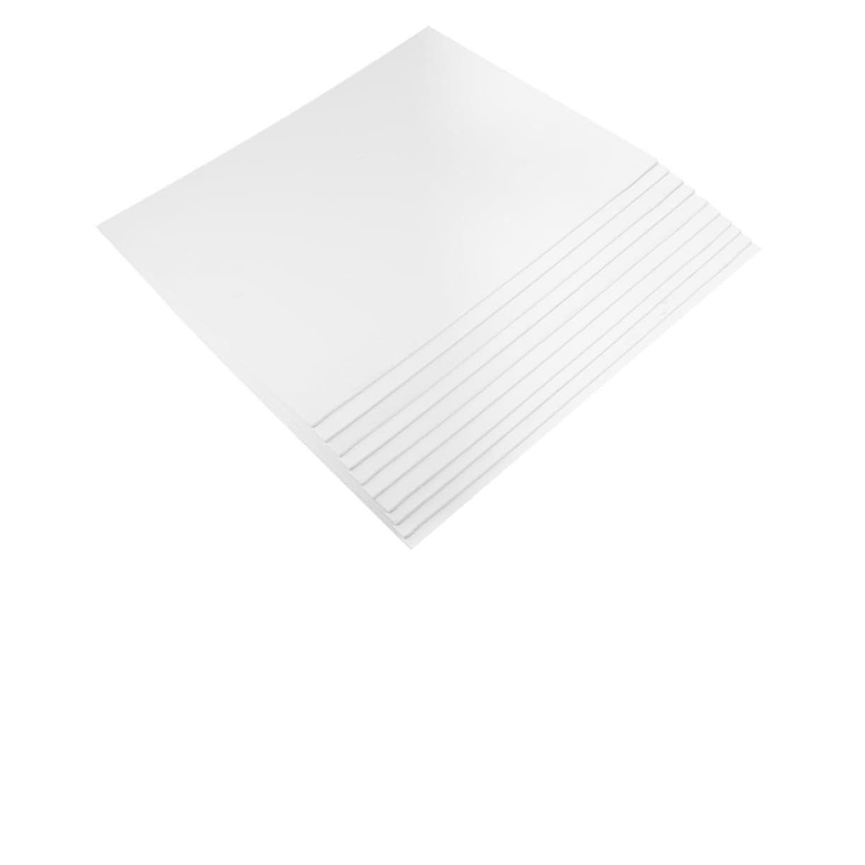 10 Pezzi Pannelli in Pvc Espanso Bianco per Modelli Paesaggistici Micro, Materiale Pratico e Resistente per Lavoretti Creativi Fai da Te