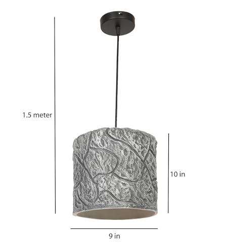 Image of MONI Lights Celling Hanging Light for Room, Table, Holl, Garden House Decoration Pendants Light of Pattern Resin Silver (Pack of 1) ML-053SLR