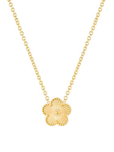 14K Gold Plated Four Leaf Clover Necklaces for Women Lucky Flower Jewelry