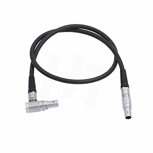 Cable 12V 0B 2 pin con angulo recto anticaidas para transmisor Teradek Bolt 1