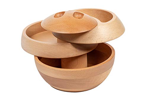 Tappas All-Natural Wood Container, Serving Tray, Bowls, Charcuterie, Patented #TOP2
