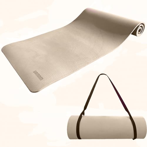 10mm ���K�}�b�g 72�C���` x 26�C���` TPE �m���X���b�v�G�N�T�T�C�Y�}�b�g ����0.47�C���` �����^�т₷���t�B�b�g�l�X�}�b�g ���K �s���e�B�X ���[�N�A�E�g�p ���T�C�N���\�ȑf�ސ� �ϋv�� �������ȒP (�u���E��)