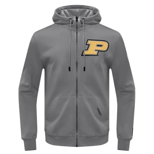 Image of Pro Standard Mens College Classic Chenille Cotton Double Knit Full Zip Hoodie