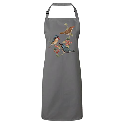 Tablier cuisine oiseaux exotiques cadeau original pour passionné