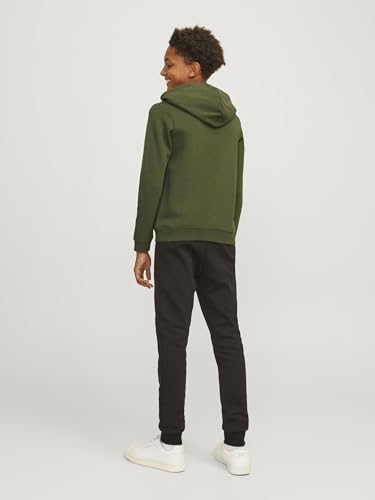 Sweatshirt à capuche garçon vert Cypress JCOMOUNTAIN JACK&JONES JUNIOR pull ado