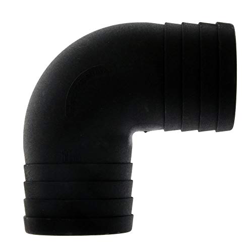 TRU-DESIGN PLASTICS, connettore Tubo TD 90° Nero 50 mm in Confezione SB, 58401