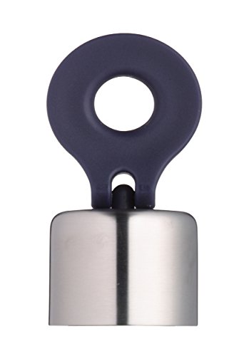 BarCraft Wine Bottle Stopper with Flip Top Ring Pull, Stainless Steel, 8.5 cm Cover