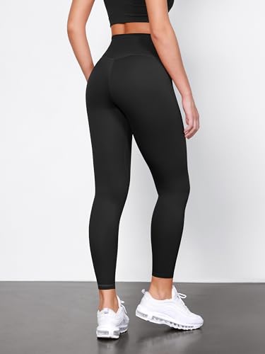 ODODOS Tummy Control Compression Leggings for Women, 25" / 28" High Waist Workout Running Yoga Pants3