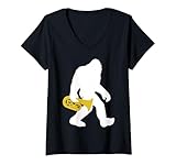 Photo Gallery donna tuba player bigfoot sasquatch strumento in ottone divertente maglietta con collo a v Photo Gallery donna tuba player bigfoot sasquatch strumento in ottone divertente maglietta con collo a v